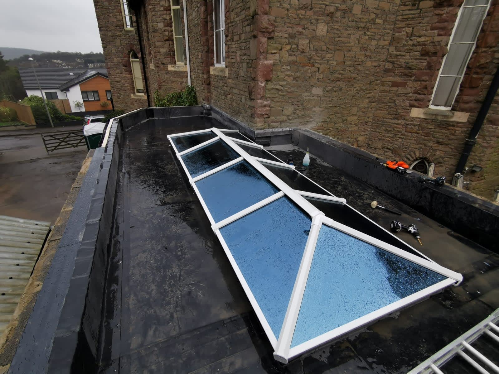 Blue tinted glass Skylight JPA Windows